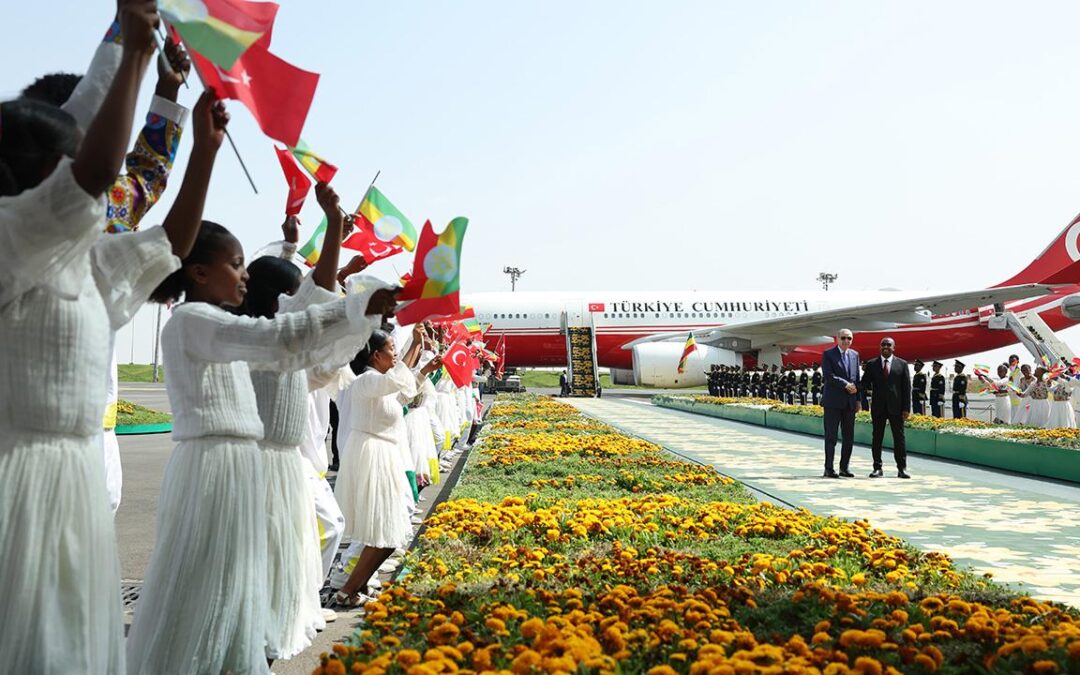 Cumhurbaşkanı Erdoğan, Etiyopya’da resmi törenle karşılandı
