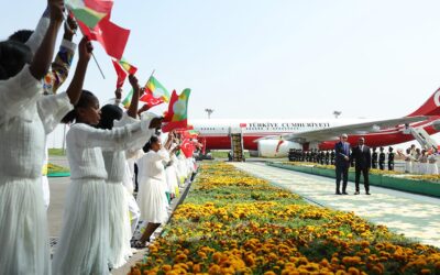 Cumhurbaşkanı Erdoğan, Etiyopya’da resmi törenle karşılandı